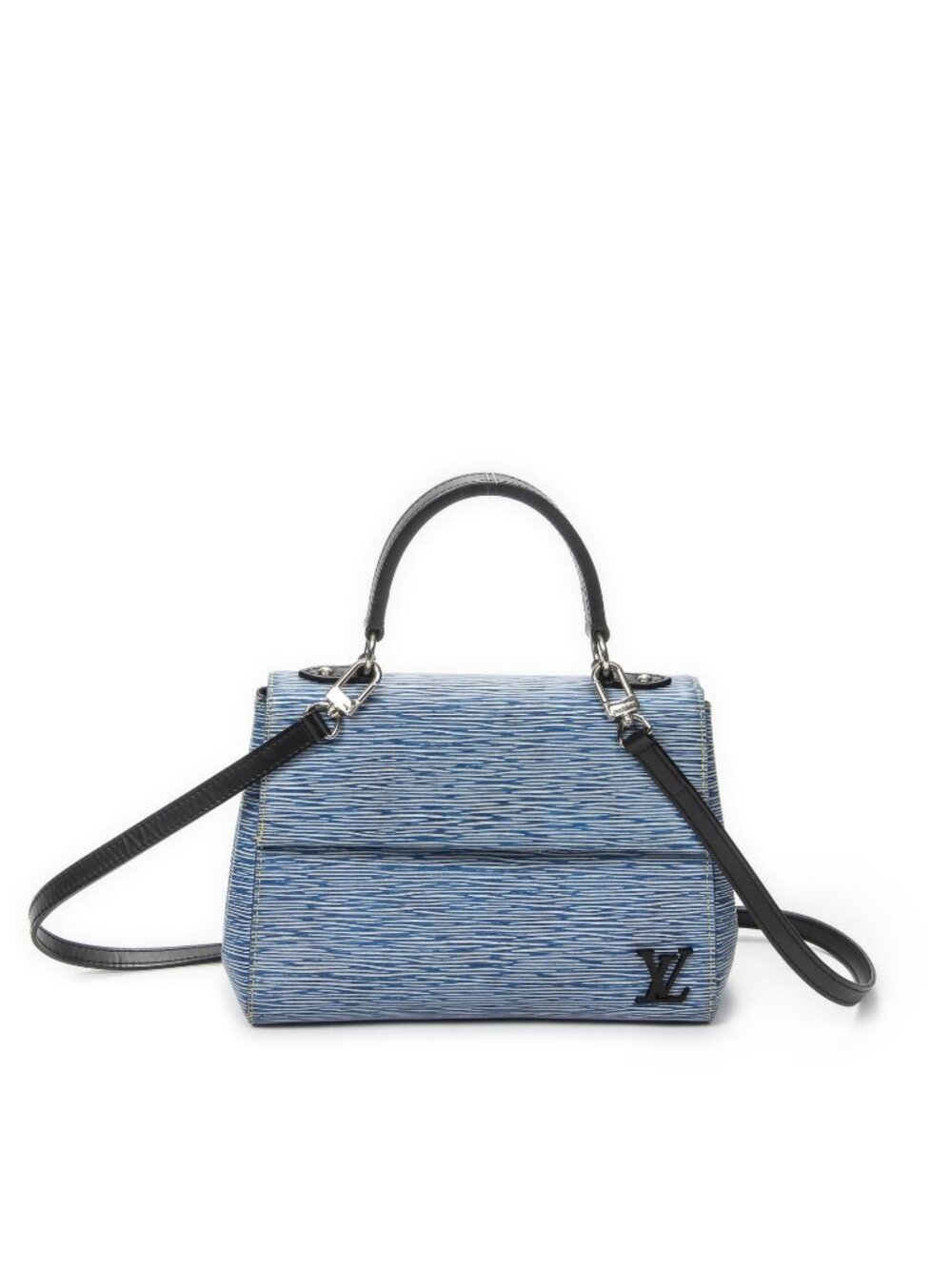 Louis Vuitton Sac Cluny Blue Black Denim Epi Handbag